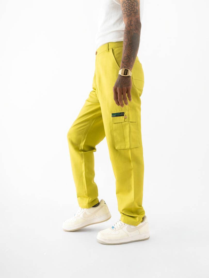 Cargo Straight Fit Pants Green