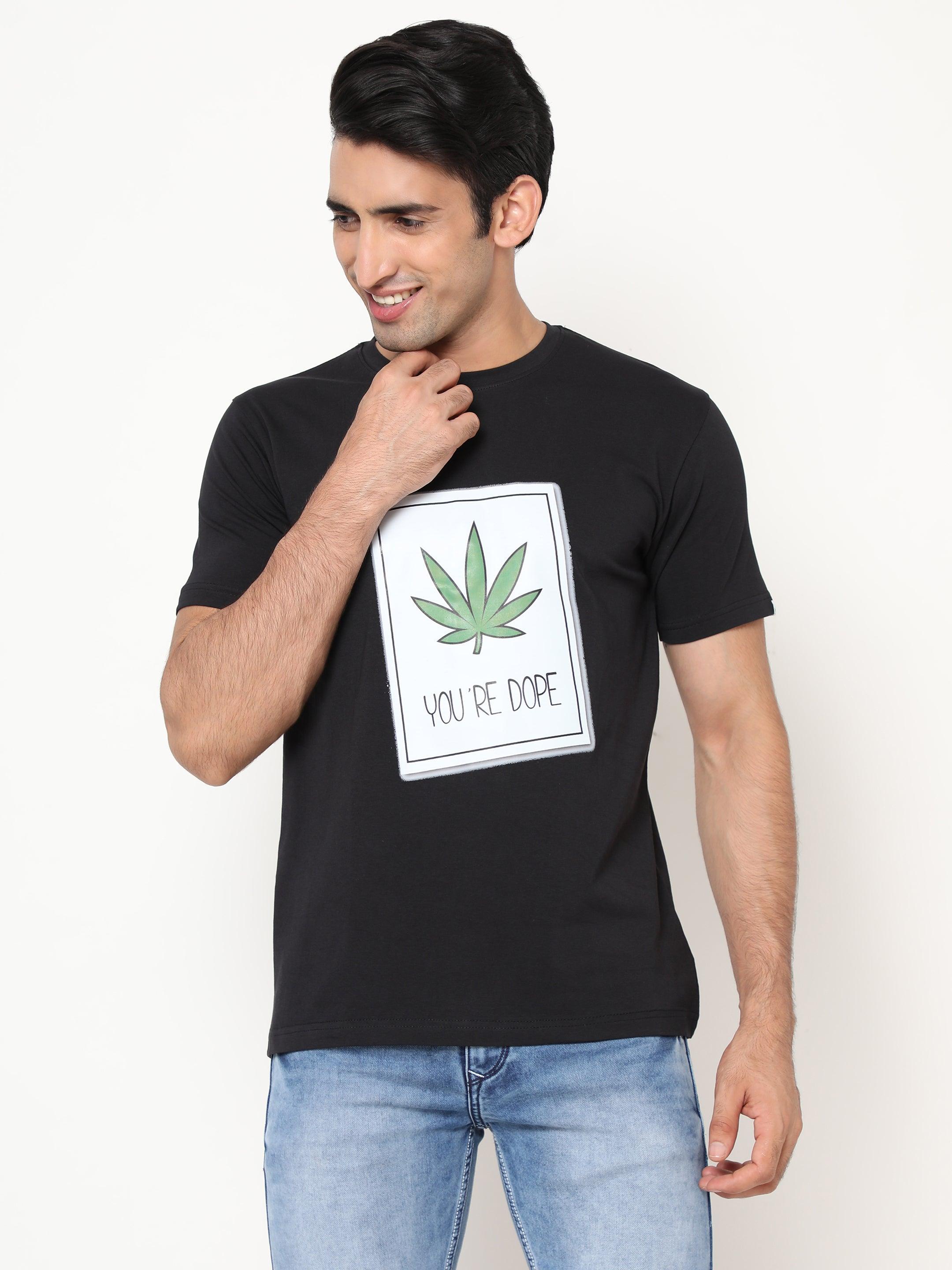 Hemp-TSHIRT-PRINT-YOU ARE DOPE