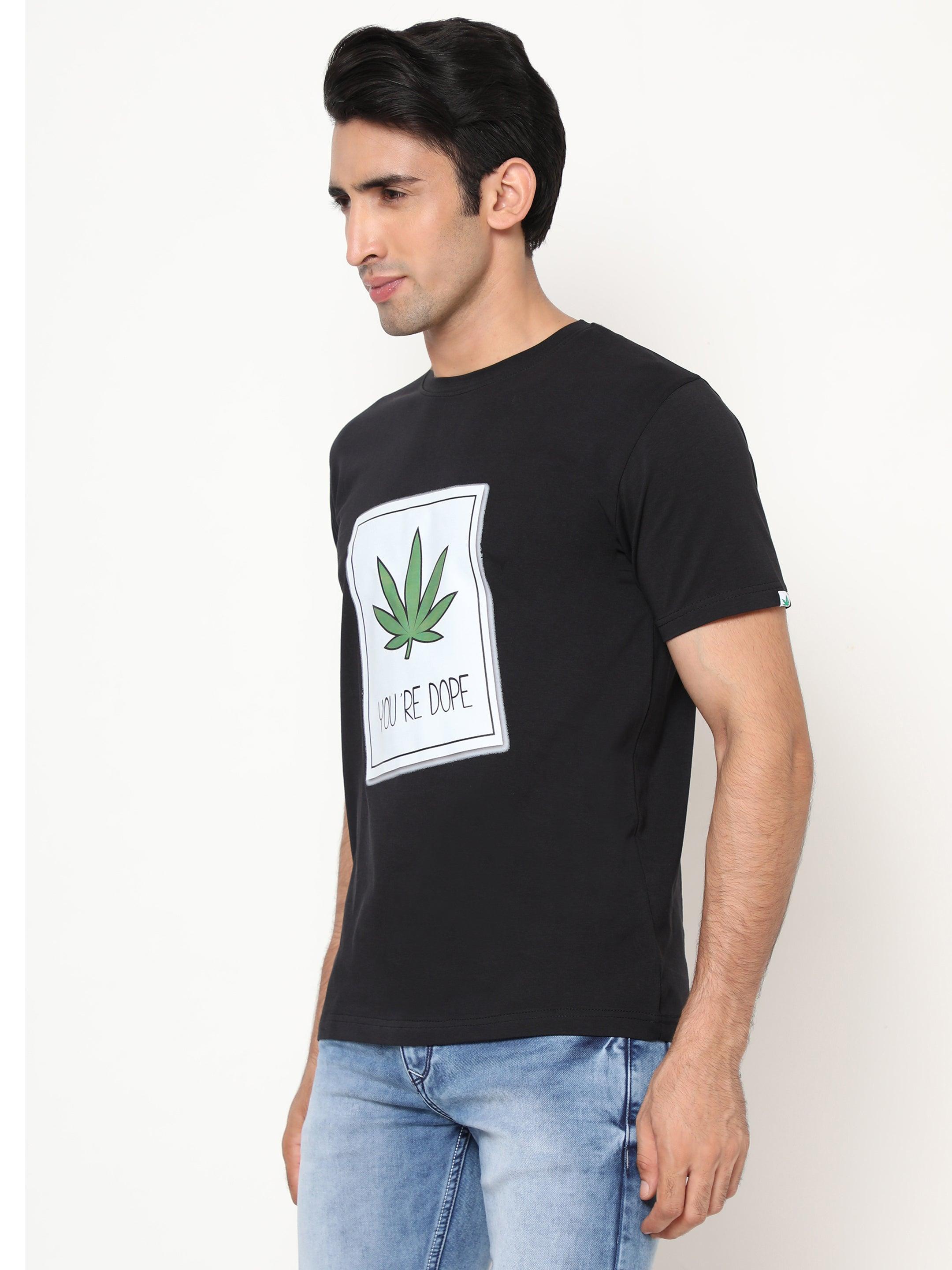 Hemp-TSHIRT-PRINT-YOU ARE DOPE