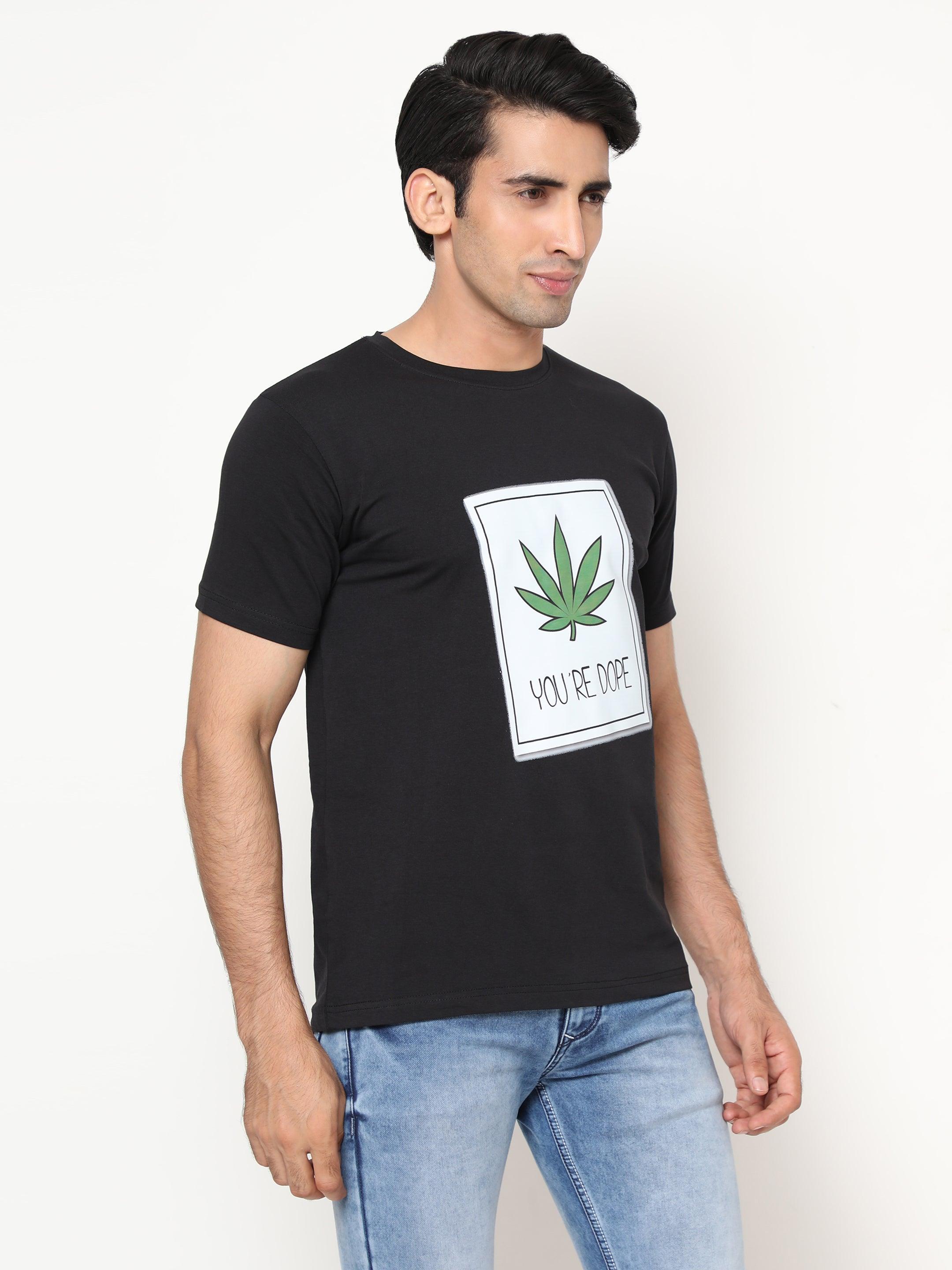 Hemp-TSHIRT-PRINT-YOU ARE DOPE