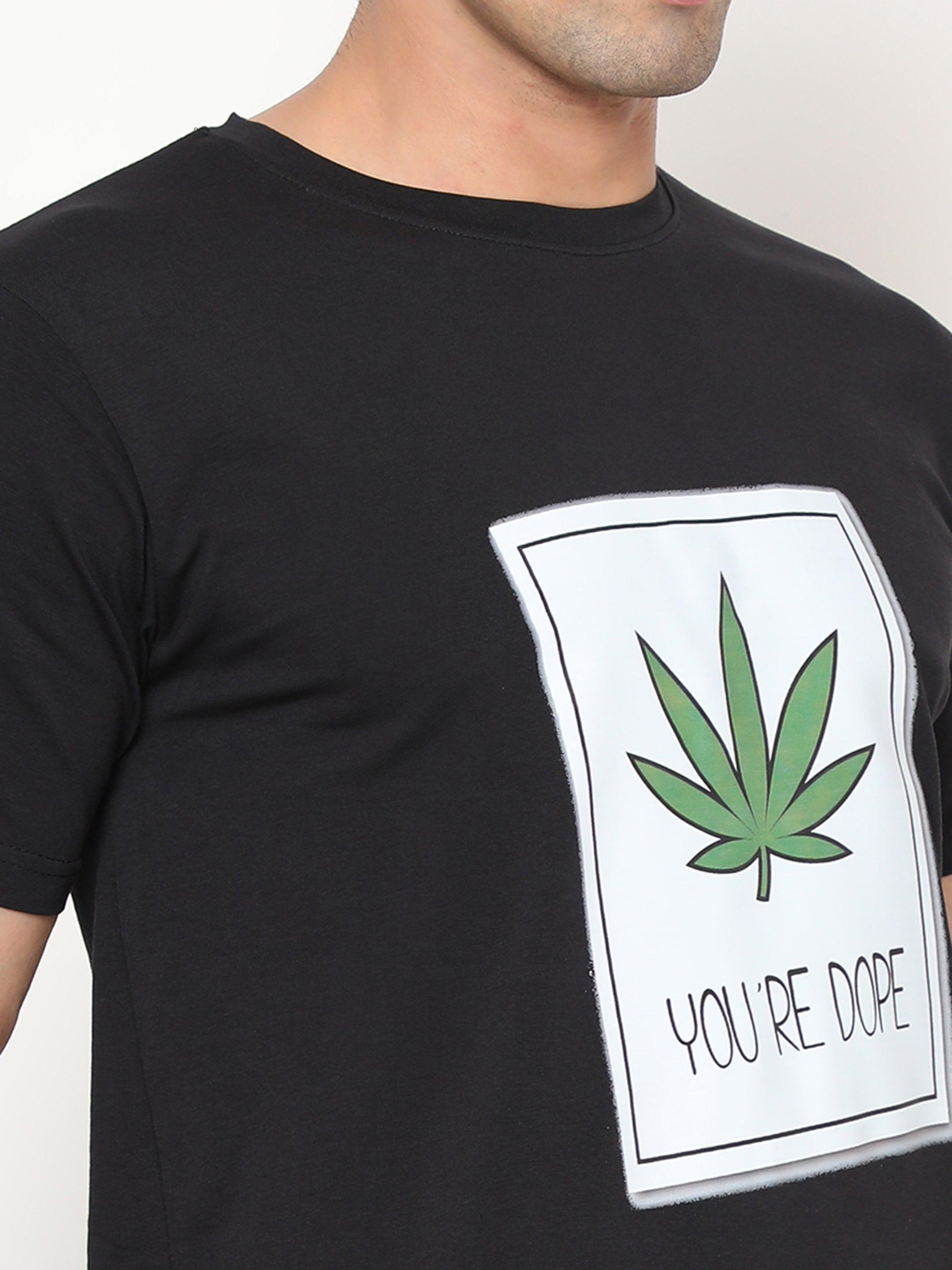 Hemp-TSHIRT-PRINT-YOU ARE DOPE