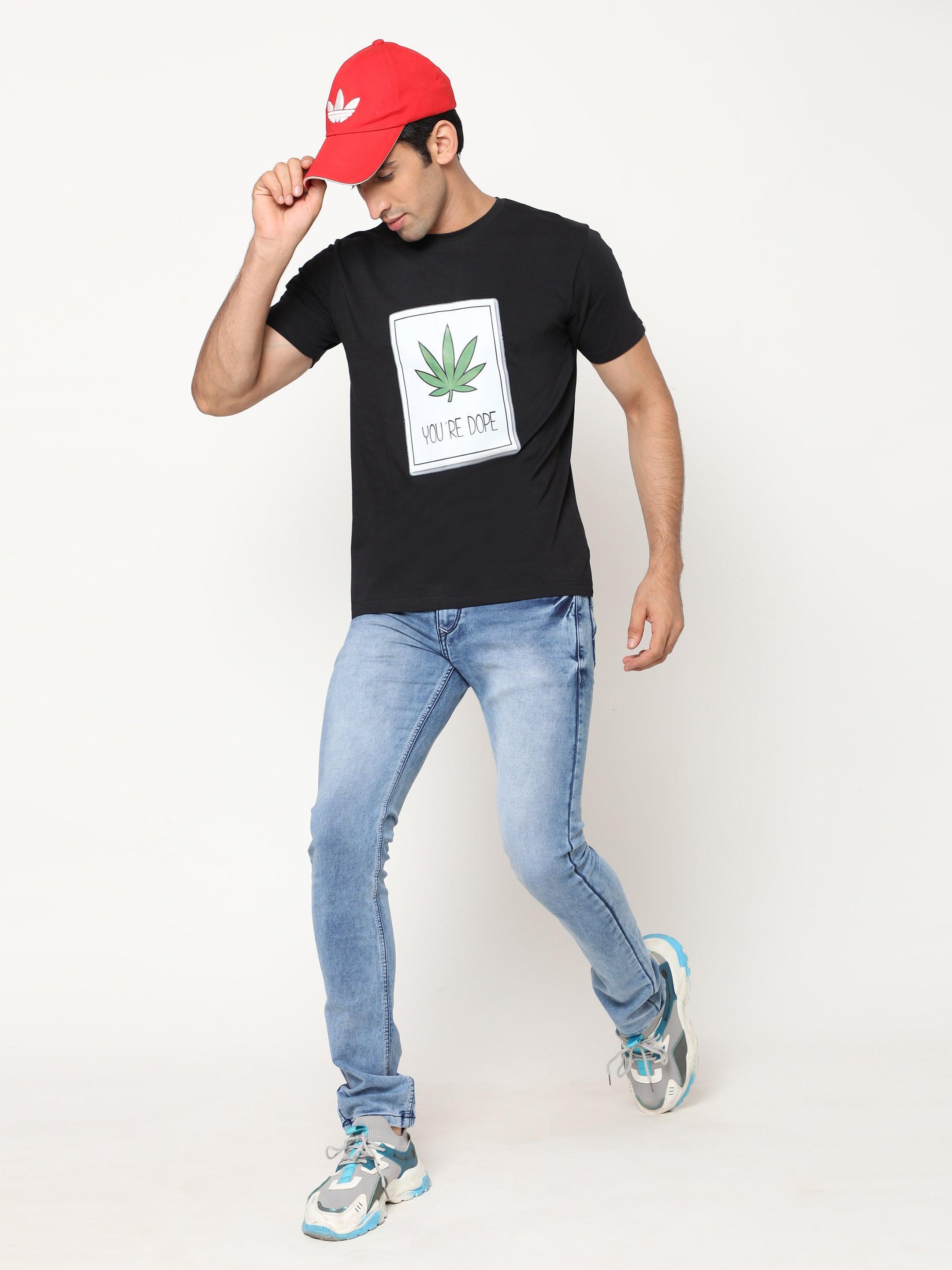 Hemp-TSHIRT-PRINT-YOU ARE DOPE