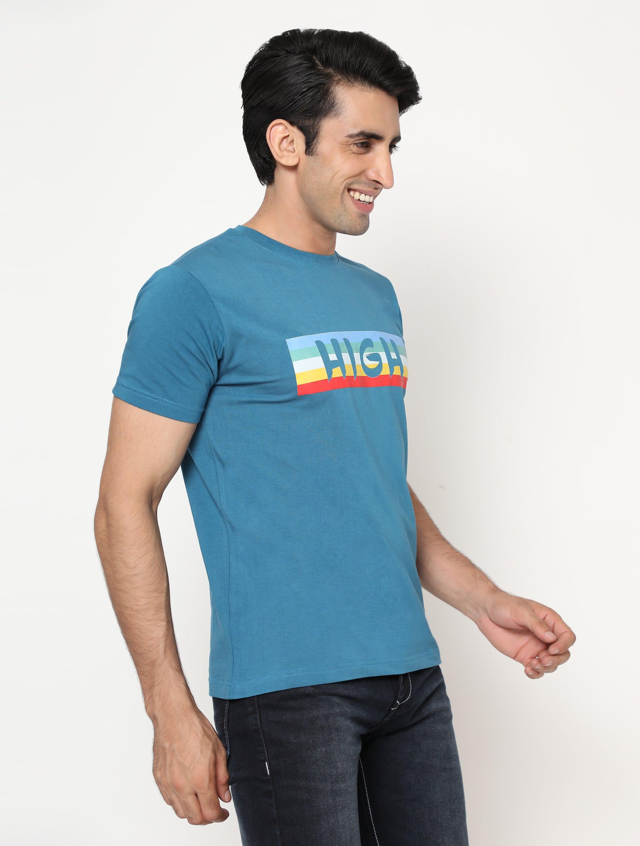 Hemp T-Shirt -PRINT-HIGH - Cannabie
