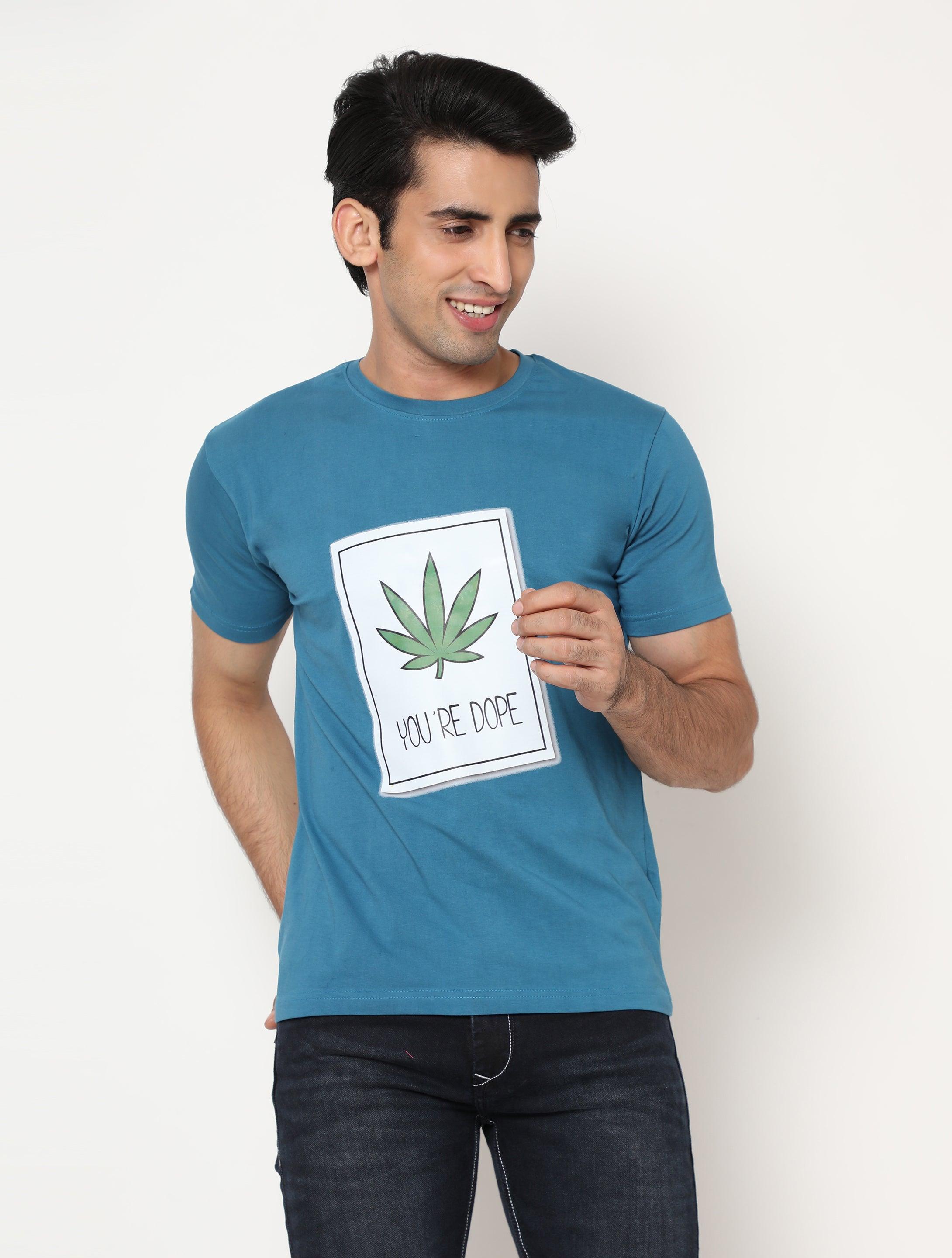 Hemp-TSHIRT-PRINT-YOU ARE DOPE