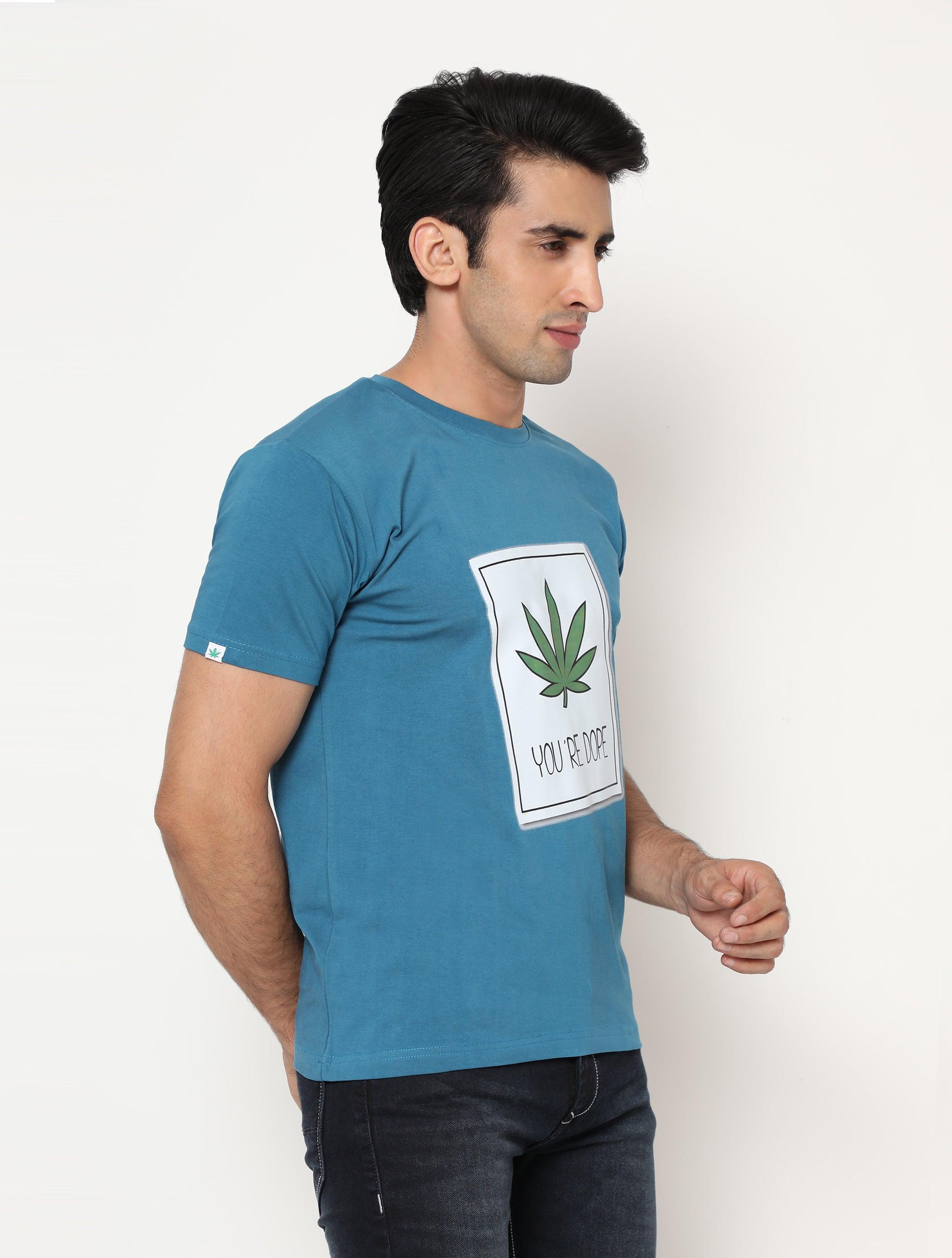 Hemp-TSHIRT-PRINT-YOU ARE DOPE