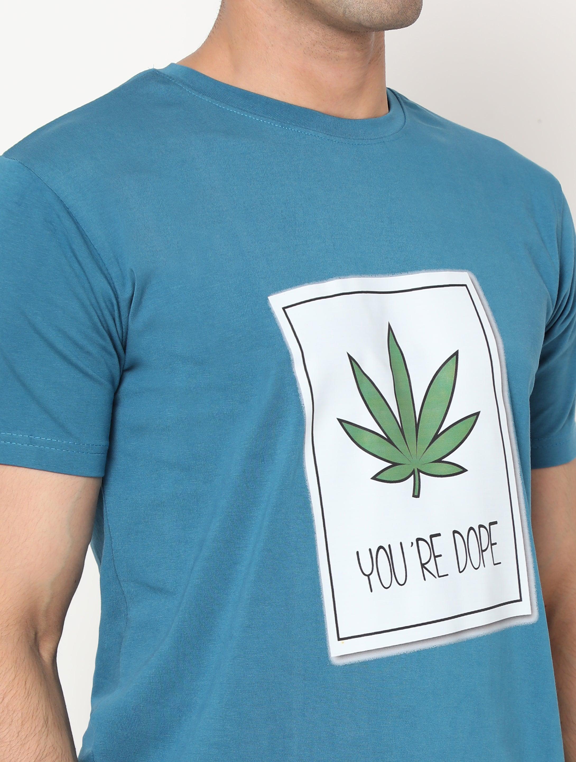 Hemp-TSHIRT-PRINT-YOU ARE DOPE