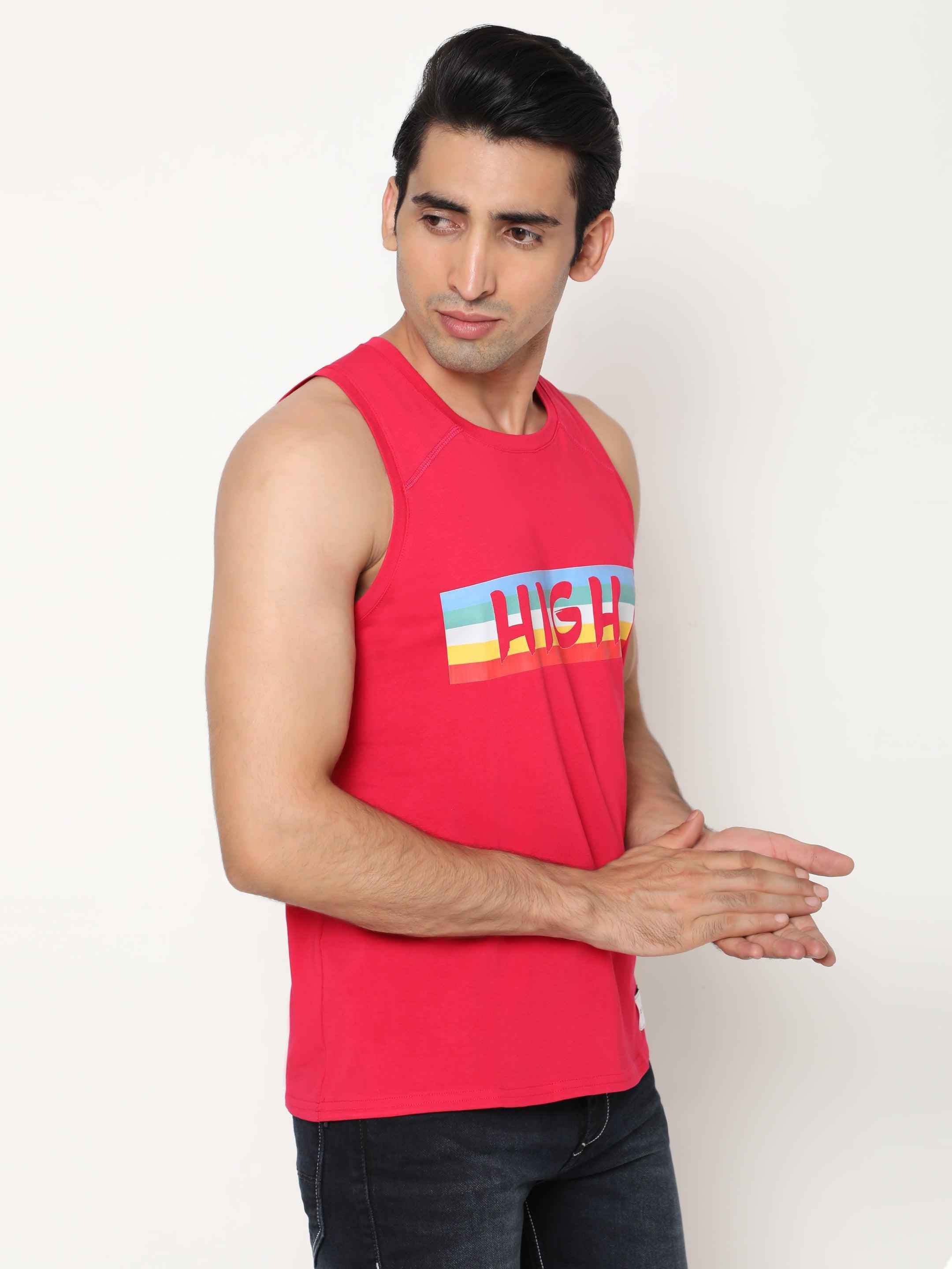 Hemp VEST -PRINT-HIGH - Cannabie