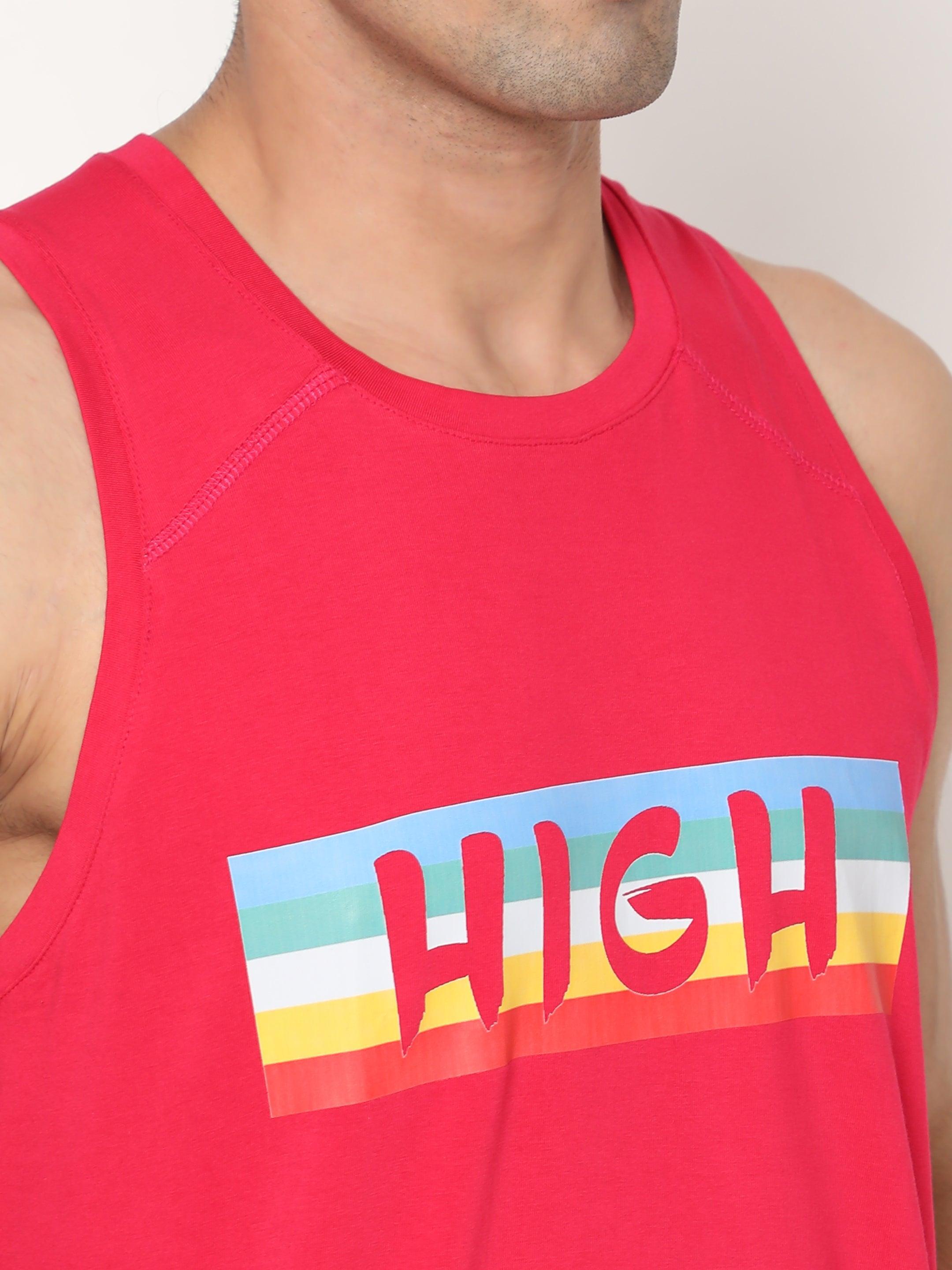 Hemp VEST -PRINT-HIGH - Cannabie