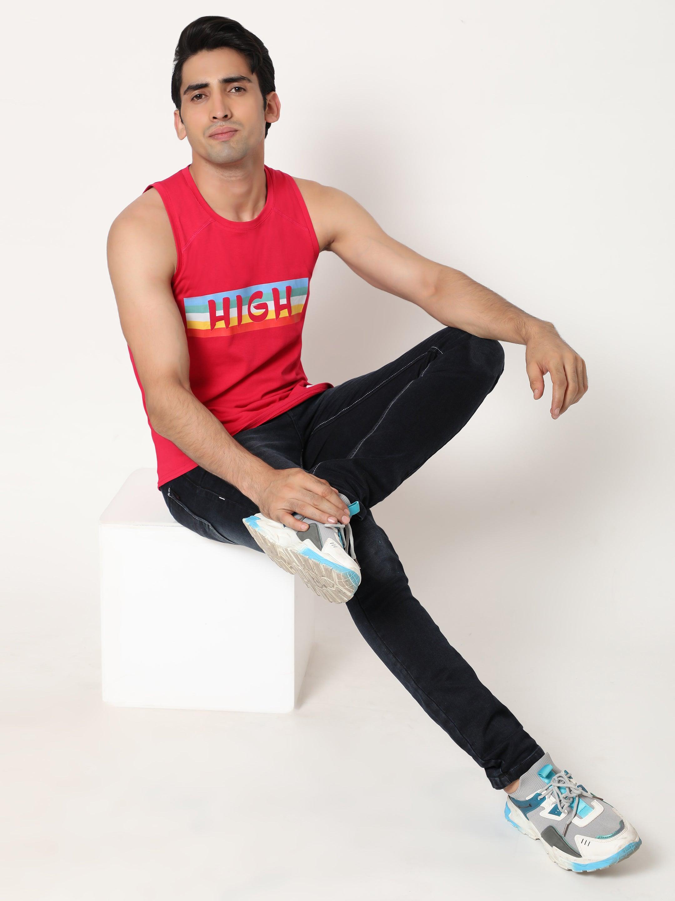 Hemp VEST -PRINT-HIGH - Cannabie