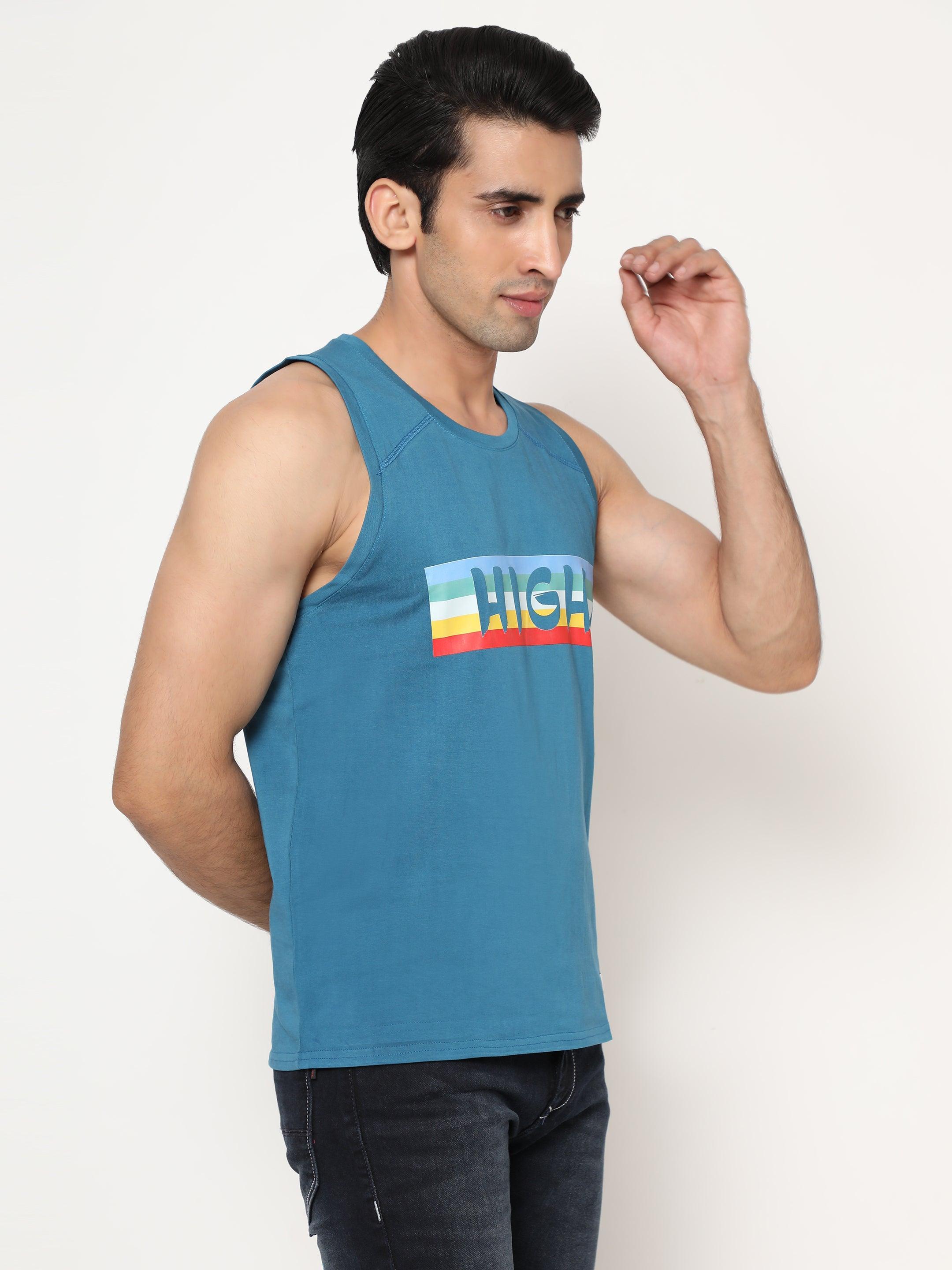 Hemp VEST -PRINT-HIGH - Cannabie