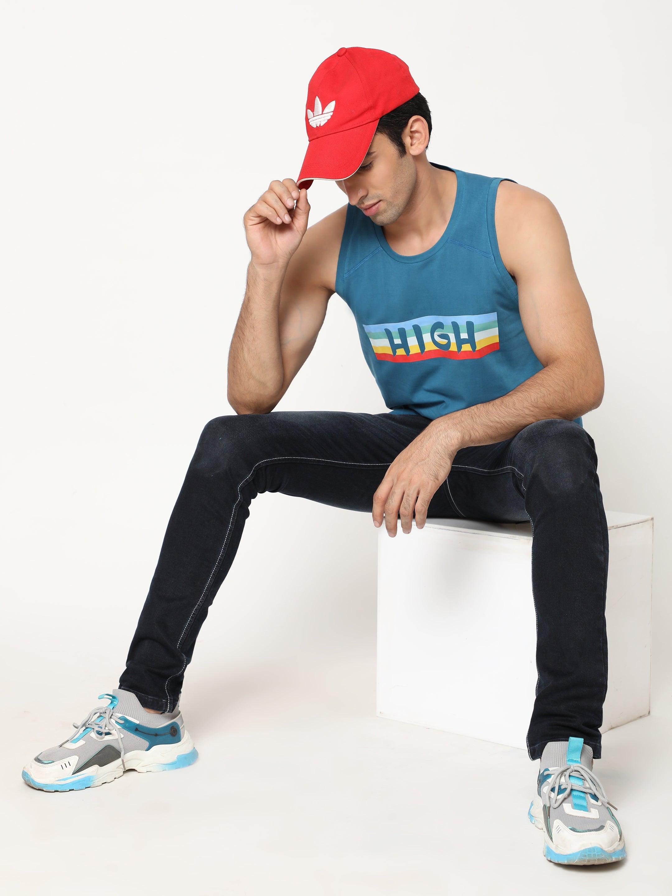 Hemp VEST -PRINT-HIGH - Cannabie