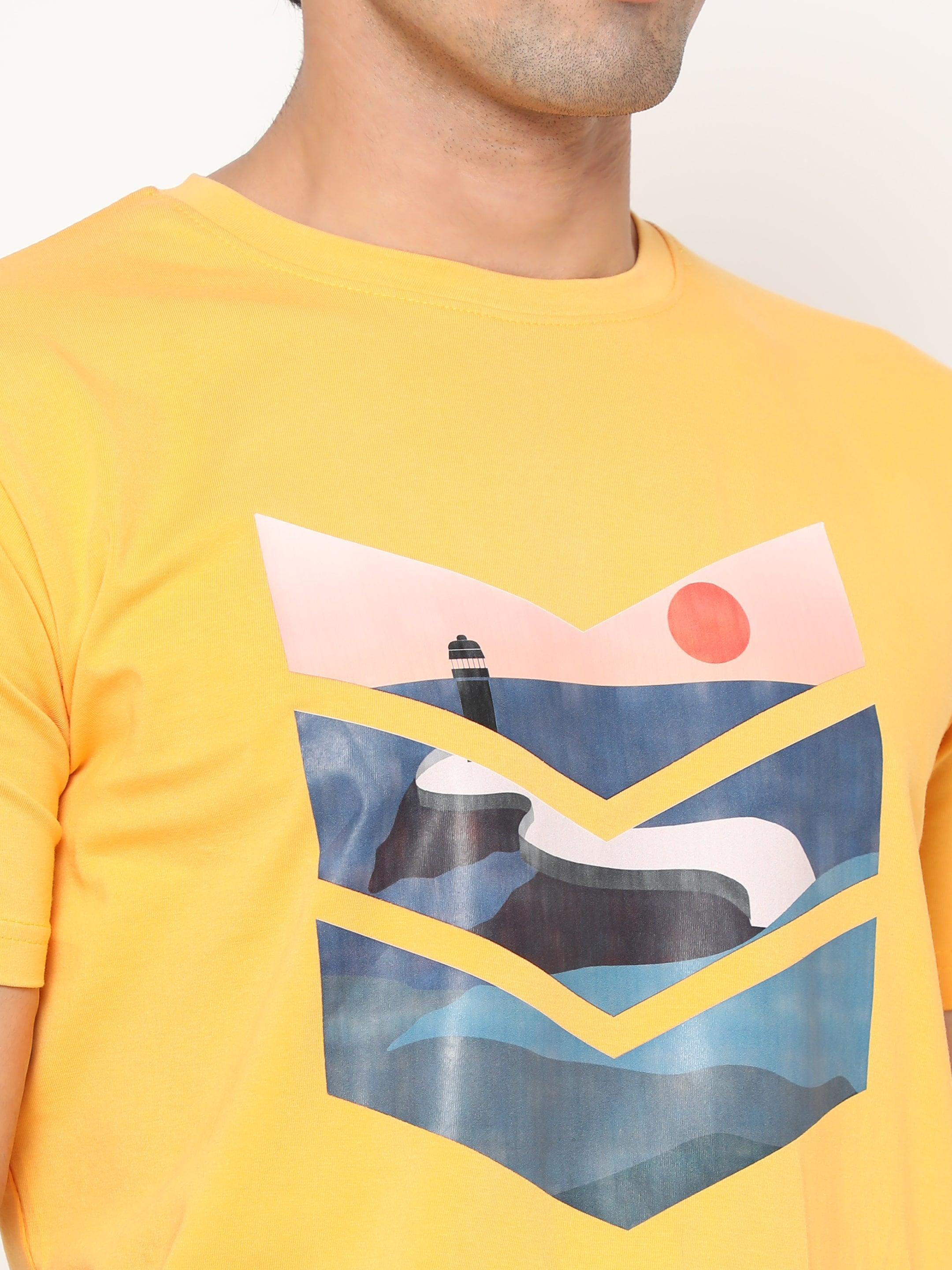 HEMP- TSHIRT- PRINT-SUNSET