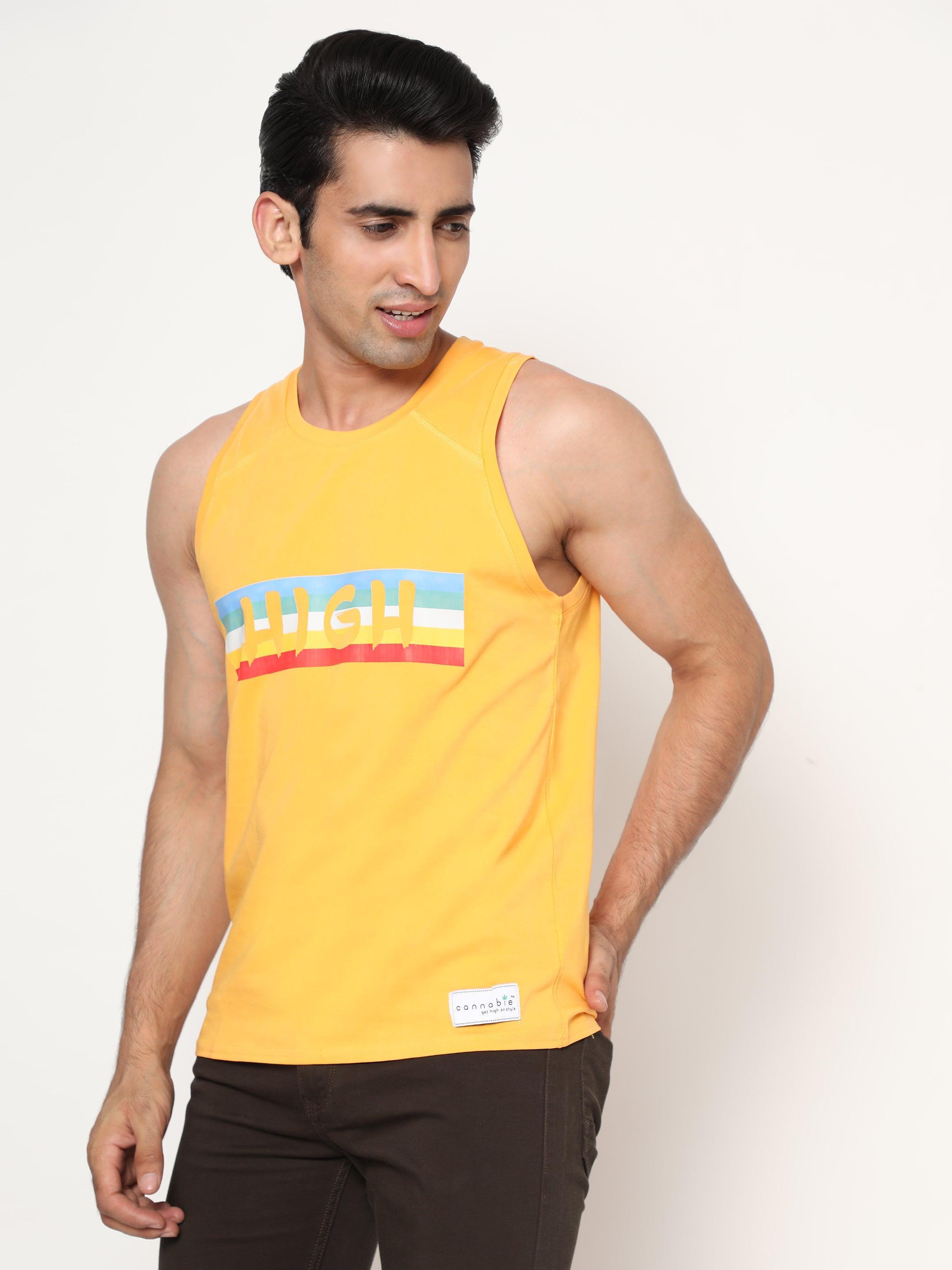 Hemp VEST -PRINT-HIGH - Cannabie