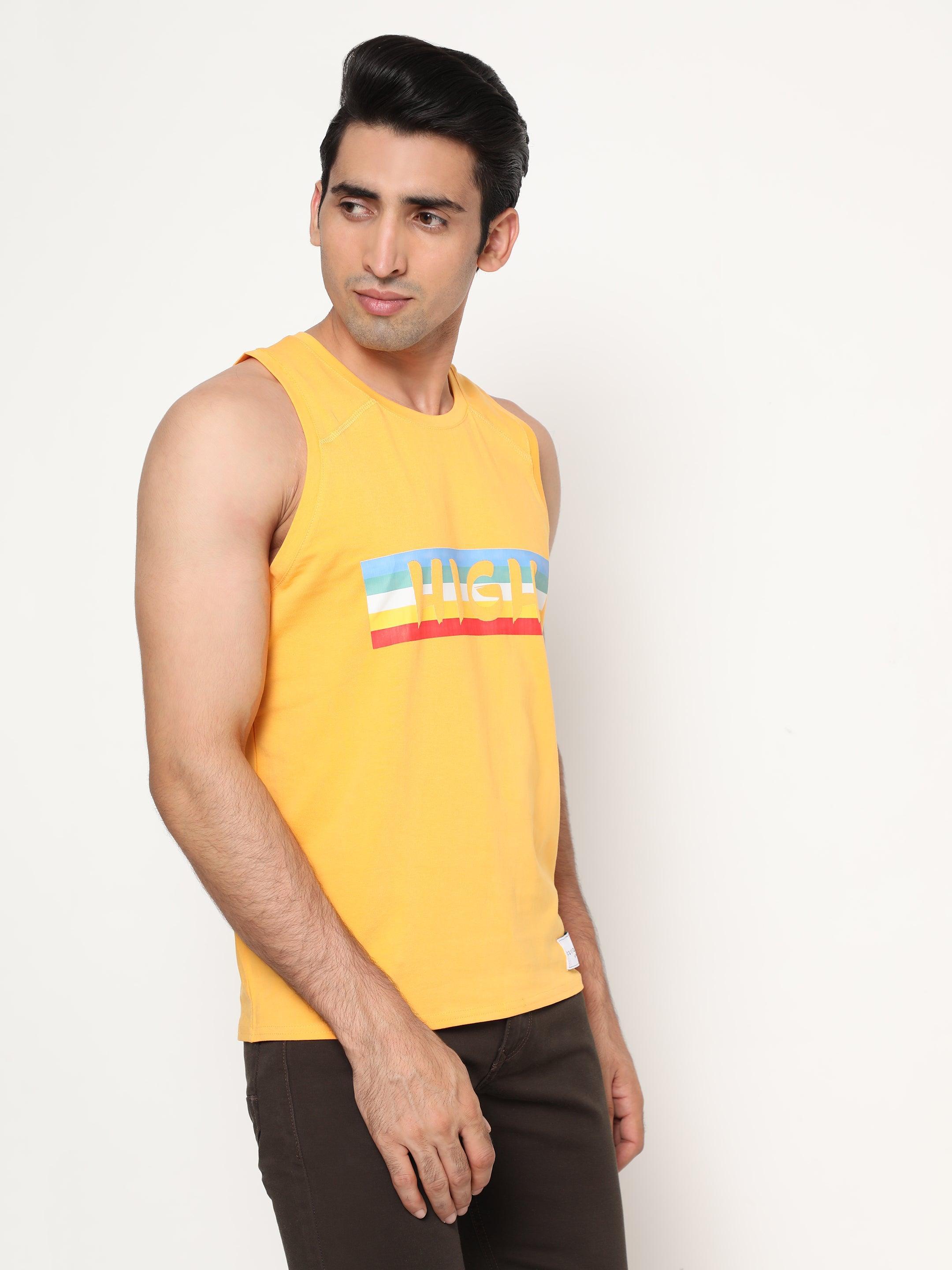 Hemp VEST -PRINT-HIGH - Cannabie