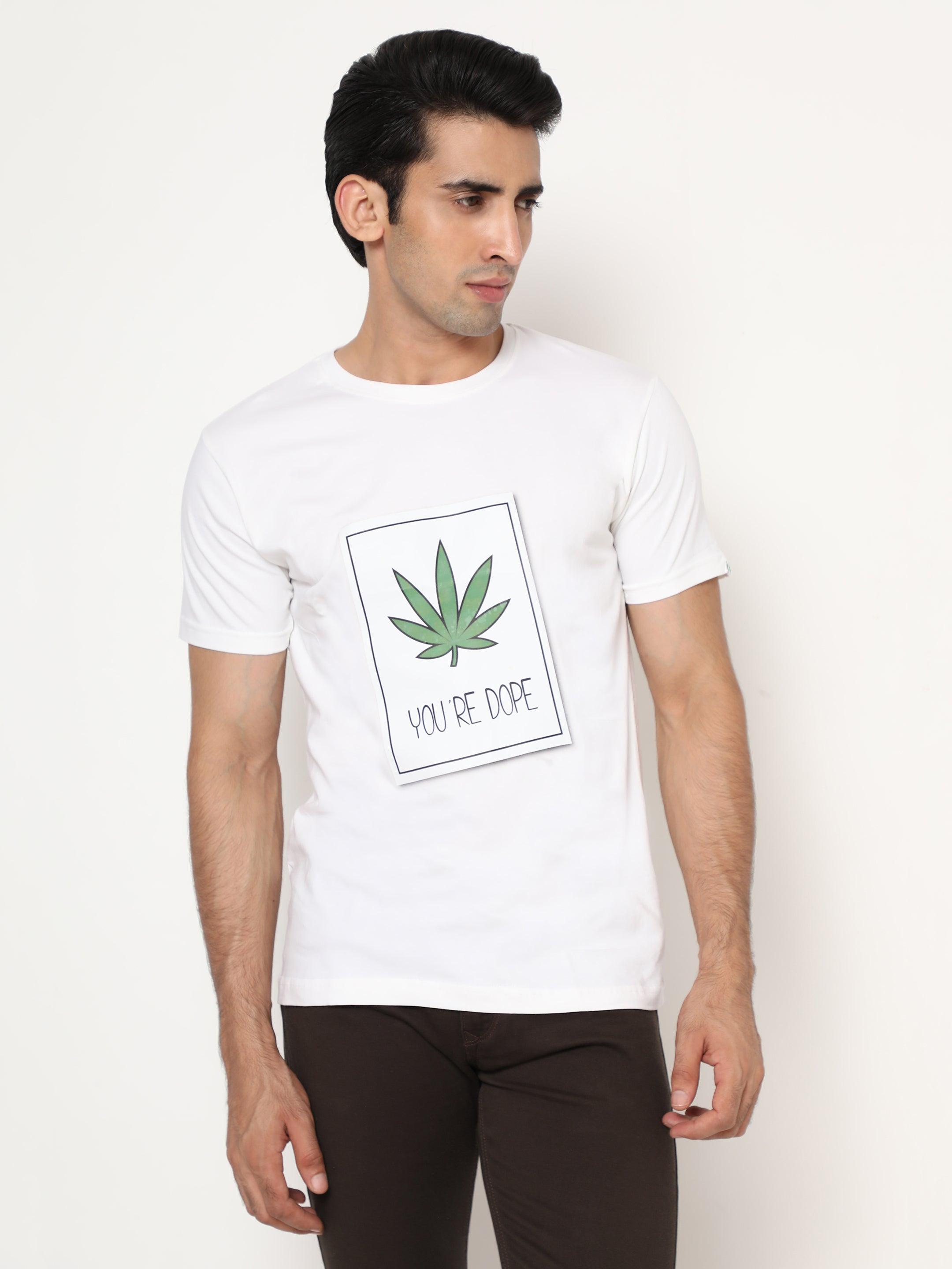 Hemp-TSHIRT-PRINT-YOU ARE DOPE - Cannabie