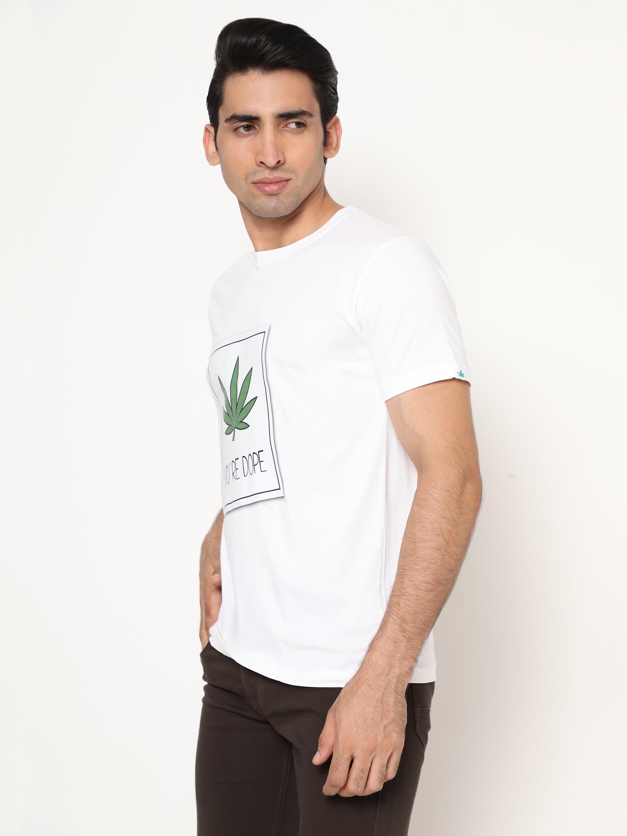 Hemp-TSHIRT-PRINT-YOU ARE DOPE - Cannabie
