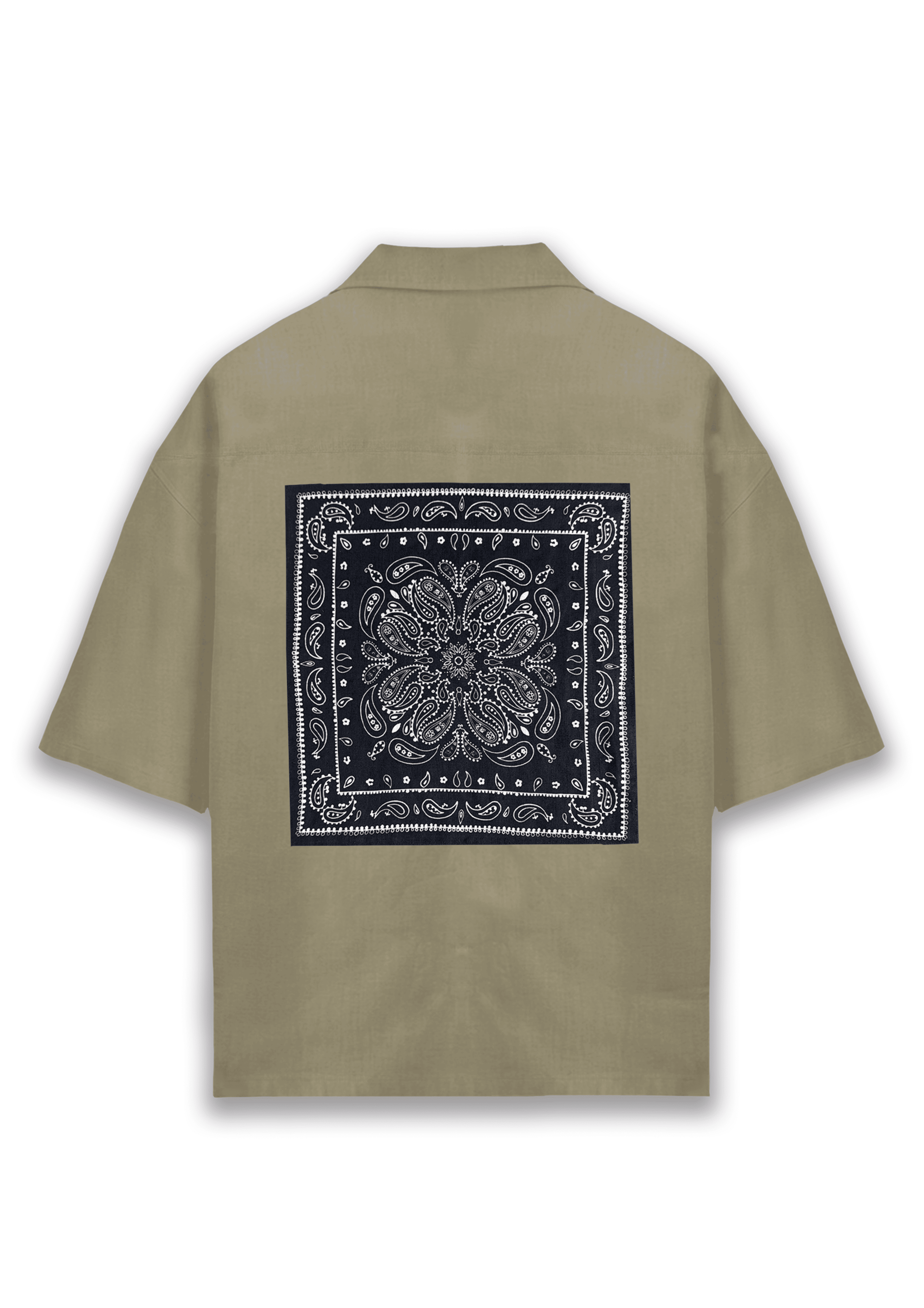 The Bandana Patchwork Paisley S/S Cuban Button Up
