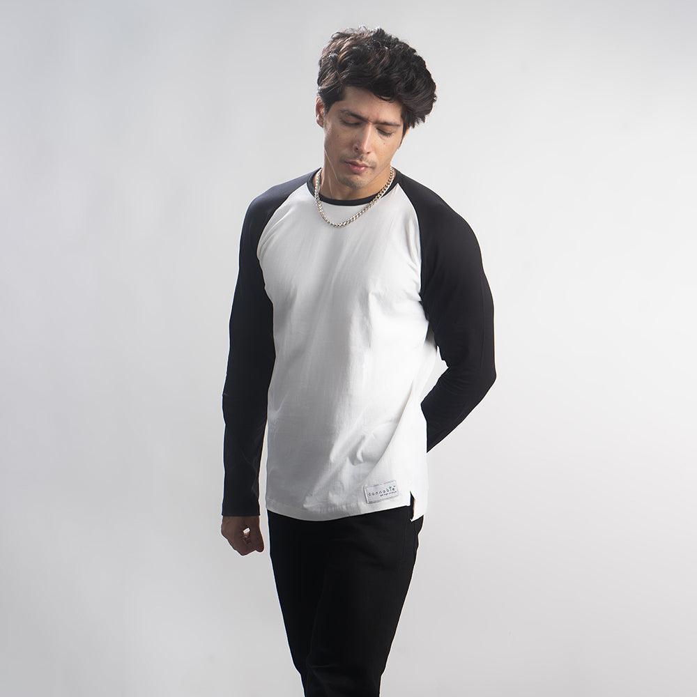 Men's Hemp Fullsleeves Tshirt White - Cannabie