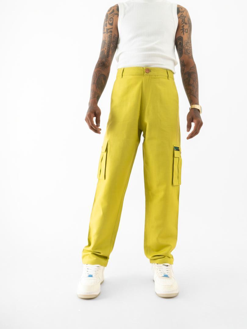Cargo Straight Fit Pants Green