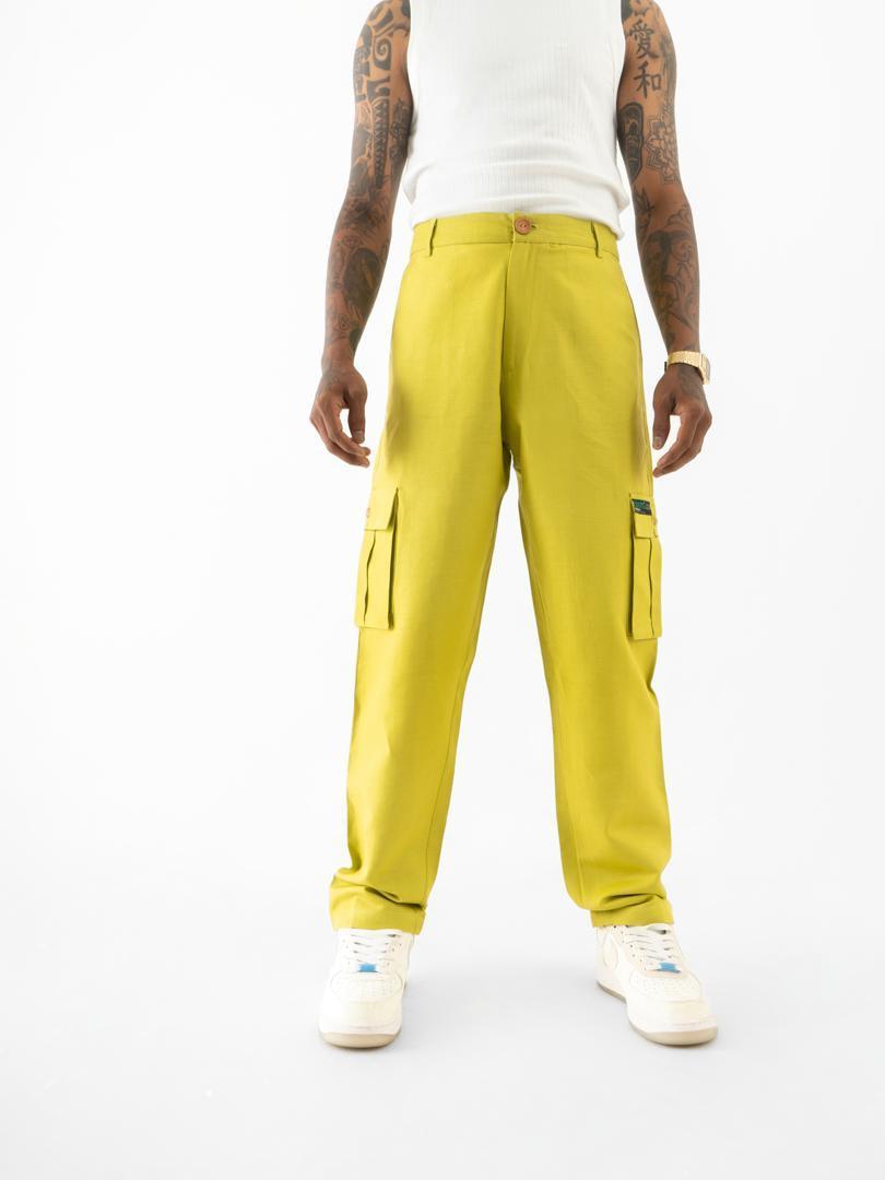 Cargo Straight Fit Pants Green