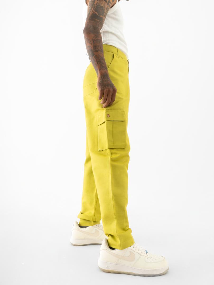 Cargo Straight Fit Pants Green